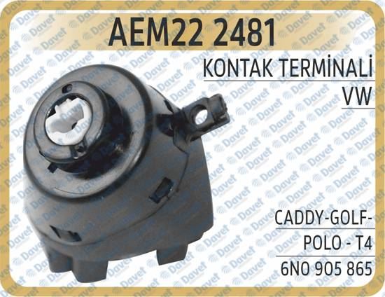 AEM 222481 Kontak Terminali Caddy - Golf - Polo - T4